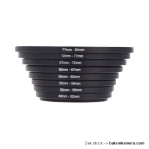 Step Up Ring Adapter Filter 49 52 55 58 62 67 72 77 82 Lens Size