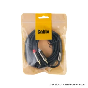 Vention Kabel Audio AUX 3.5mm ke RCA Plug 3M - V102 - Black