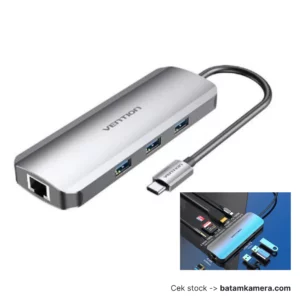 VENTION USB Type C HUB Multiport USB 3.0 HDMI LAN SD TF PD 100 Watt - TOL 9in1